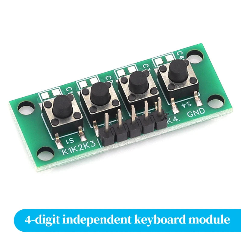1x4 Single Row 4 Independent Push Button Module Arduino Electronic Experiment Teaching Development Board