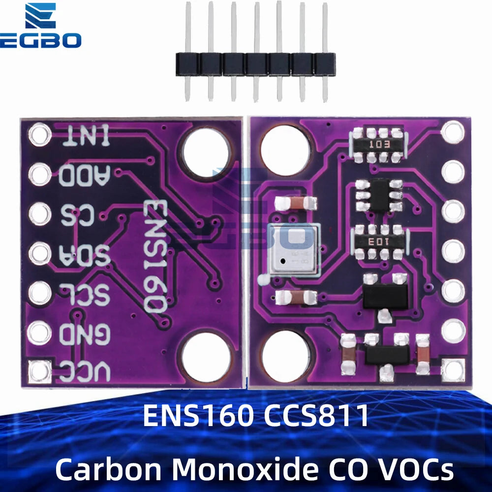 1~5PCS ENS160 CCS811 Carbon Monoxide CO VOCs Air Quality Numerical Gas Sensor Module for arduino