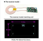 30W 2.5A Wireless Power Supply Module Robot Wireless Charging Dc 12V 24V Coil Charge Transmitter + Receiver