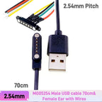 Smart Wristband Male Female Wire 2 3 4 5 Pole USB Type-C DC Charger Connector 2A DC Smart Watch Magnetic Pogo Pin Universal