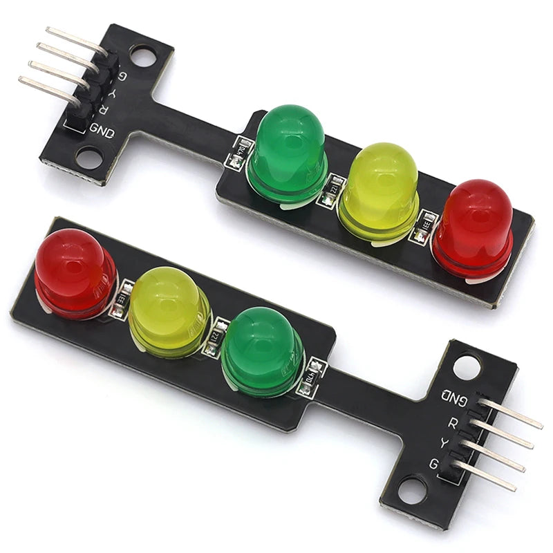 Mini 5V Traffic Light Module for Arduino 5mm LED RGB Set of 1/5/10 Pcs Electronic Learning Traffic Light System Model