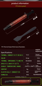 Thermalright 13.8W/m.k Thermal Conductive Grease Silicone Thermal Paste For Computer PC Laptop CPU GPU Video Card Chips