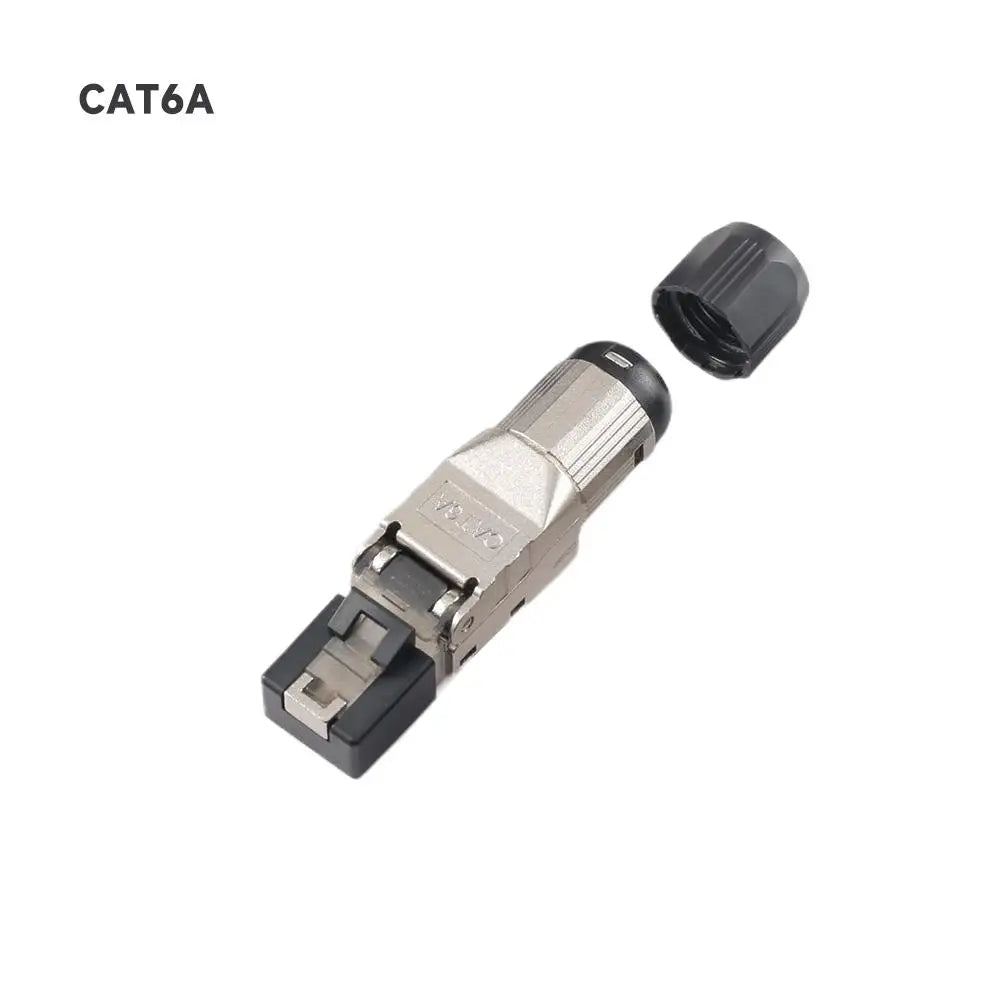 CAT6A Cat8 Cat7  RJ45 Shielded Toolless Connector, 10Gbps Professional Ethernet Modular Plug for Network Cable for 22AWG-24AWG