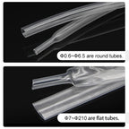 2/5/10m 2:1 Heat Shrink Tube Clear Diameter 0.6mm ~ 120mm DIY Wire Cable Repair Wrap Waterproof Insulated Protective Sleeve 600V