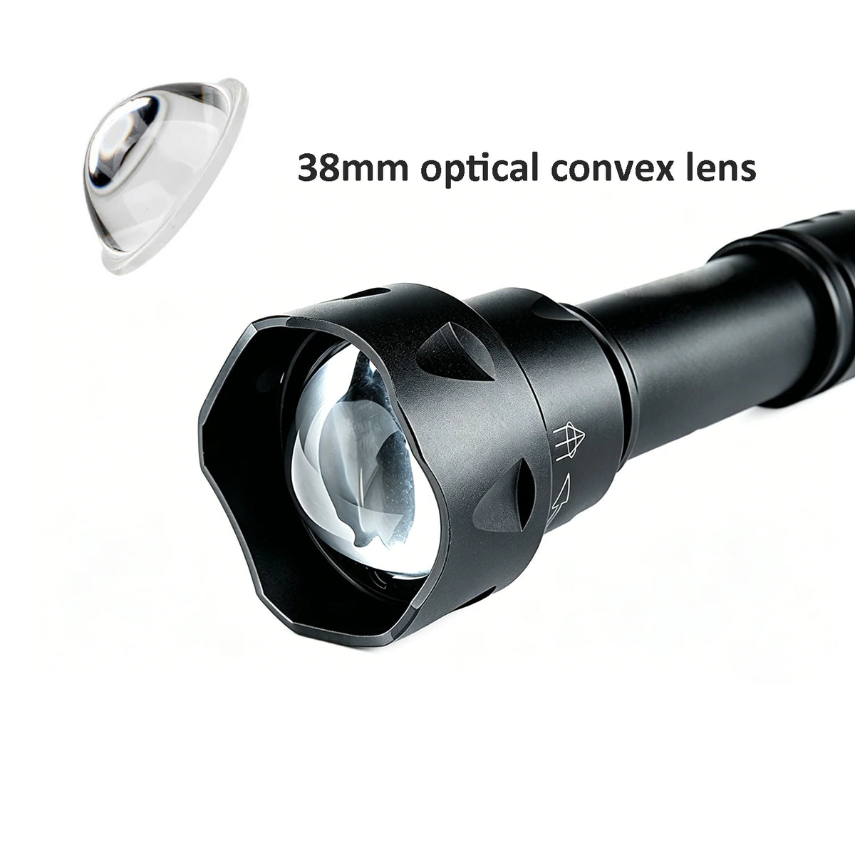 T20 10W IR Flashlight 850nm 940nm Night Vision Tactical Torch Adjustable Zoom Outdoor LED Infrared Light for Hunting CCTV