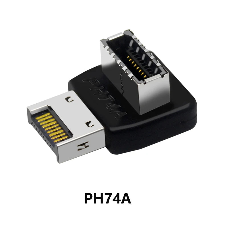 USB 3.1 Front Panel Header Type E to USB C Type C Expansion Cable Adapter Connector for Desktop Computer Motherboard Plug