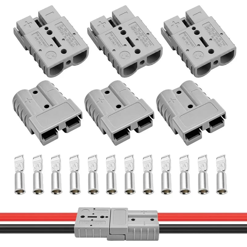 For Solar RV Car Equipment 50A Anderson Style Plug DC Connector Battery Charger Power Tool Electronic Accessories