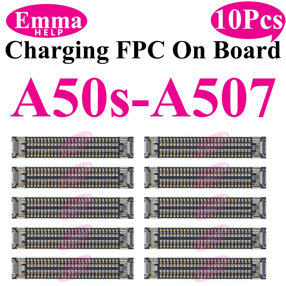 10pcs USB Charger Charging Port On Board FPC Connector For Samsung A10 A20s A50s A30s 40 A70 A10s M12 M14 M15 M16 Plug 78 Pin