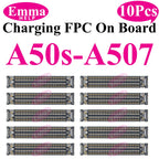 10pcs USB Charger Charging Port On Board FPC Connector For Samsung A10 A20s A50s A30s 40 A70 A10s M12 M14 M15 M16 Plug 78 Pin