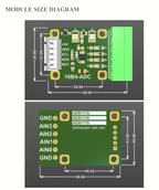 ADS1115 Sampling Module,Precision ADC Module,Low speed Four Channel Sampling Compatible with ADS1113/1114