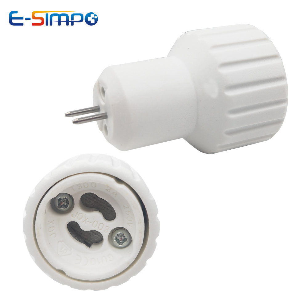 2pc MR16 to GU10 Halogen CFL LED Lamp Holder  Base Light Socket Adapter, Physically Change Contact,NO AC-DC Transformer Required