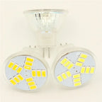 MR11 GU4 Mini LED Spotlight Bulbs AC DC12V 5730SMD 7W 15LEDs Super Bright Cool Warm White Lamp Replace 40W Halogen Light