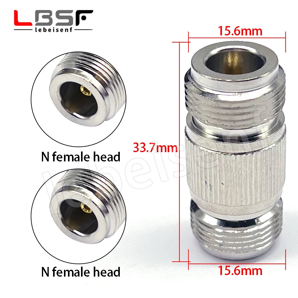 All copper coaxial RF connector N-type adapter N-KK female connector double pass female connector