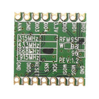 RFM95 20dBm 100mW 868Mhz 915Mhz DSSS spread spectrum wireless transceiver module SPI SX1278 SX1276 SMD lora module