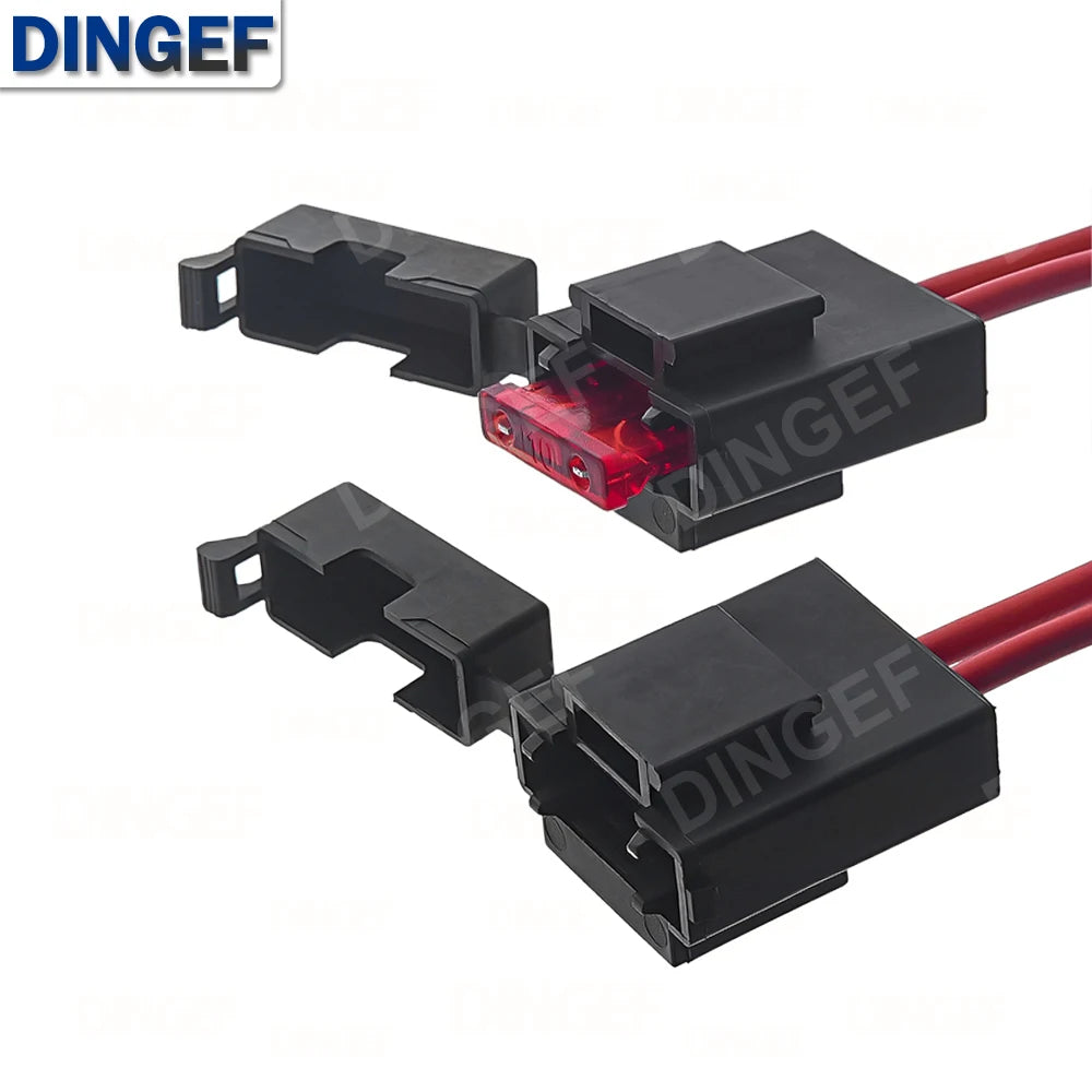 32V ACC Large Size Standard Mini Micro2 Size Car Fuse Holder 16AWG Non-Destructive Fuse Box ATM Blade Fuse Extension Cord