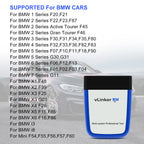 Vgate VLinker BM+ ELM327 BimmerCode Auto Code Reader BLE Diagnostic Tool Car Scanner ELM 327 OBD2 Bluetooth 4.0/3.0 V1.5