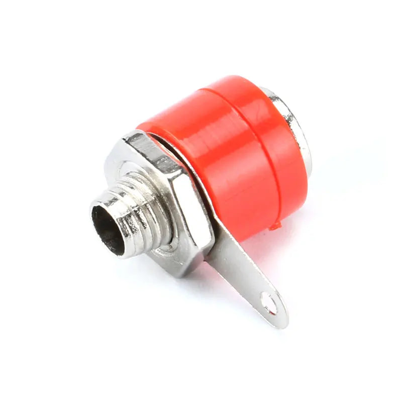 10pcs/lot 4mm Banana Socket Female Jack 4mm Banana Binding Post for Banana Plug Terminal Connector Black Red DIY Adapter