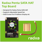 Penta SATA HAT / Top Board /Set Optional, For Raspberry Pi 5 -Up to 5x SATA Disks HAT