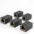 Metal Shielded RJ45 Coupler Female to Female, Ethernet Cable Extender Joiner, Anti-Interference LAN Adapter for Cat5e Cat6