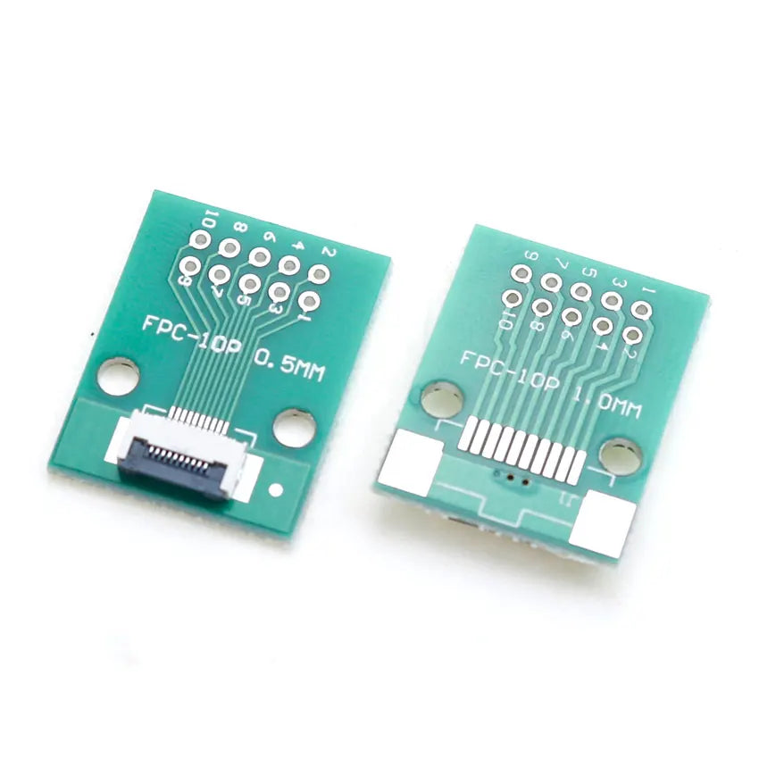 2/5/10pcs FPC FFC Flexible Cable Adapter Board SMT to 2.54mm 4P/6P/8P/10P/12P/14P/15P/16P/18P/20P/22P-80P 0.5mm Pitch Connector