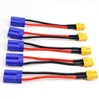 1/2/5PCS XT60 to EC5 Connector Adapter Charge Cable Lead Wire 14AWG 10CM for ISDT Style Chargers