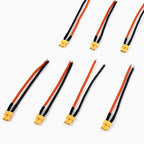 XT30 Pigtail Plug Male and Female Connector with 100mm 16AWG Tinned Wire Cable for RC Fixed Wing Lipo Battery FPV Drone Charger