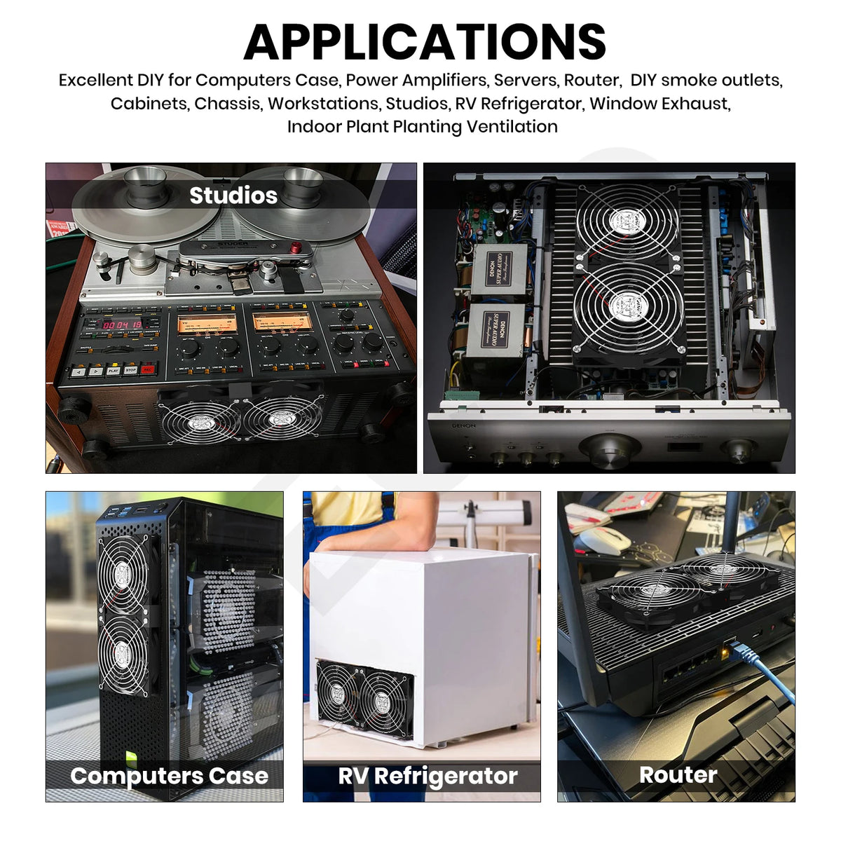 120mm 3000RPM Fan Cooling With Controller 12cm 12V 220V Btc Machine Chassis Workstation Cabinet Radiator Server Fan