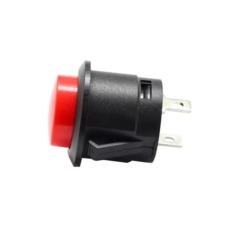 5/20PCS R13-507 Snap on Button Inching 16MM Round Lockless Self Reset Switch Panel Mounting