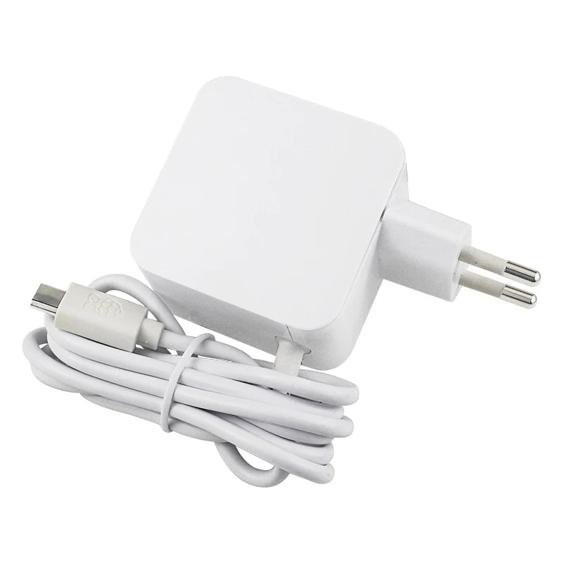 Official Raspberry Pi 27W USB C Power Supply Compatible for PD Charing EU US UK Plug 5.1V 5A for Raspberry Pi 5