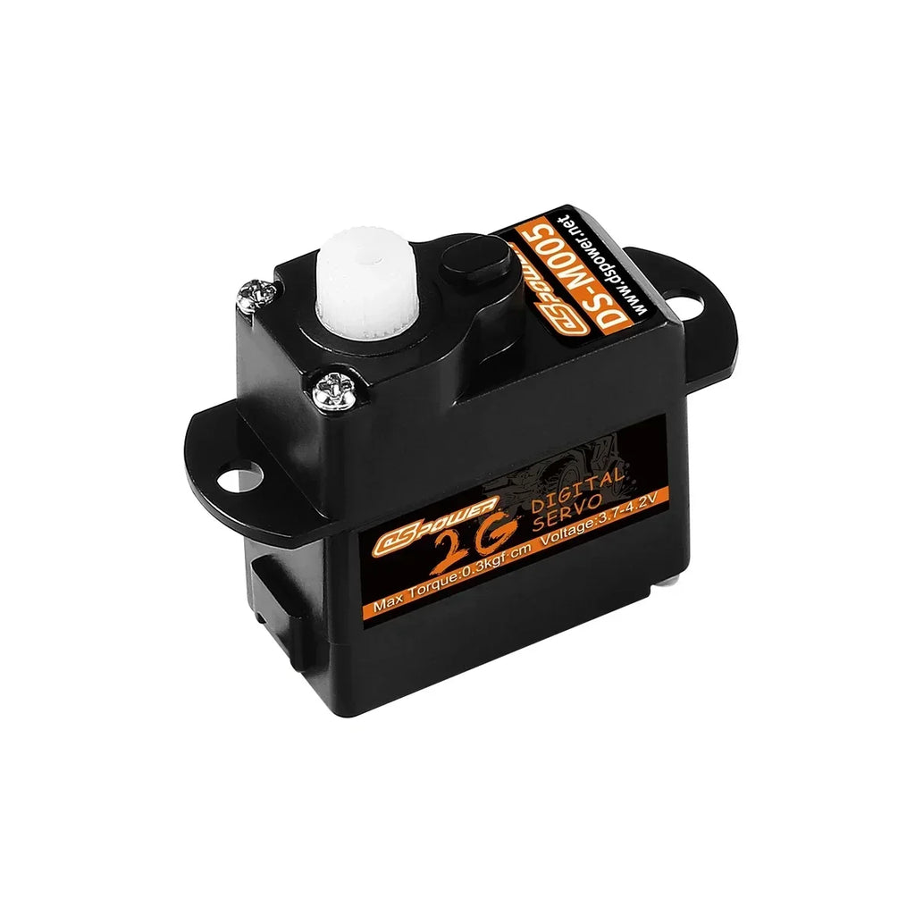 DSPOWER 2g Plastic/Metal Gear Motor Mini Micro Servos for RC Car Airplanes Fixed-wing Quadcopter Boat Plane Robot Wltoys Axial
