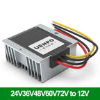 24V to 12V DC Power Converter 15V-90V to 12V Step-Down Regulator 36V/48V/60V/72V to 12V Step-Down Power Module