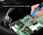 Pine64 Smart Mini Pinecil Soldering Iron With B2 BC2 KU C1 ILS I C4 D24 K Tips With DC power supply Storage Bag
