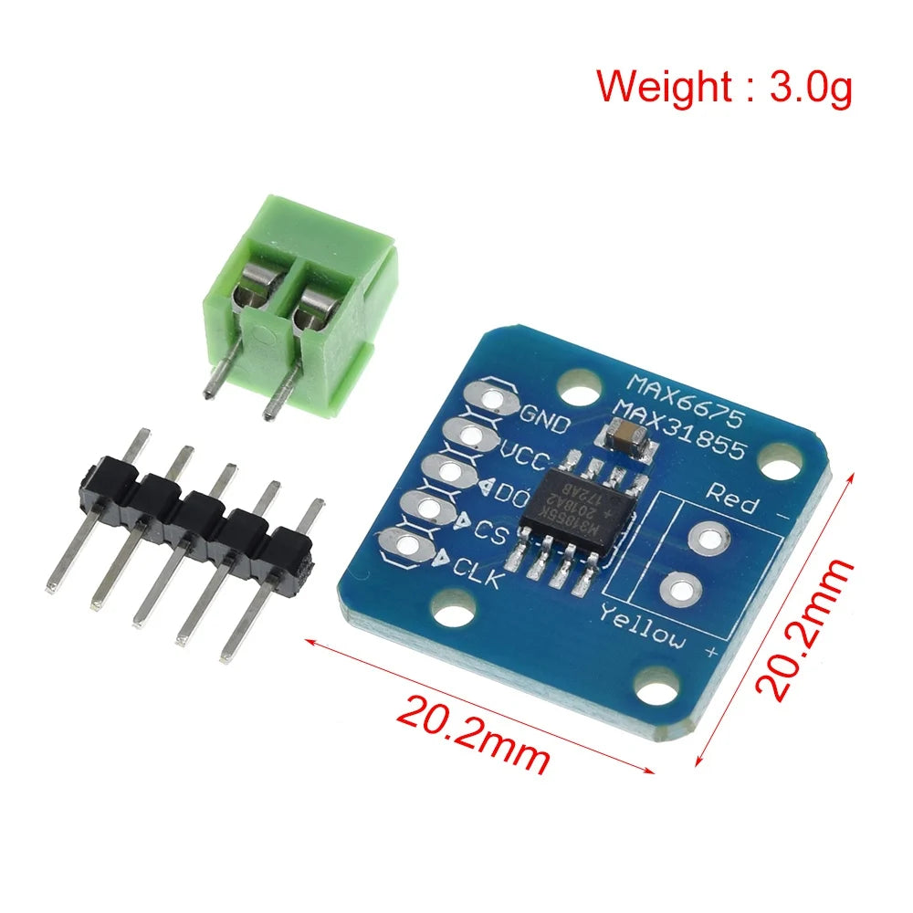 TZT 1/3PCS MAX31855 Module K Type Thermocouple temp Sensor new Temperature measurement module