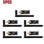 1-10PCS NRF24L01+PA+LNA Wireless Transceiver RF Transceiver Module 2.4G 1100m with Antenna NRF24L01+ Breakout Adapter with 3.3V