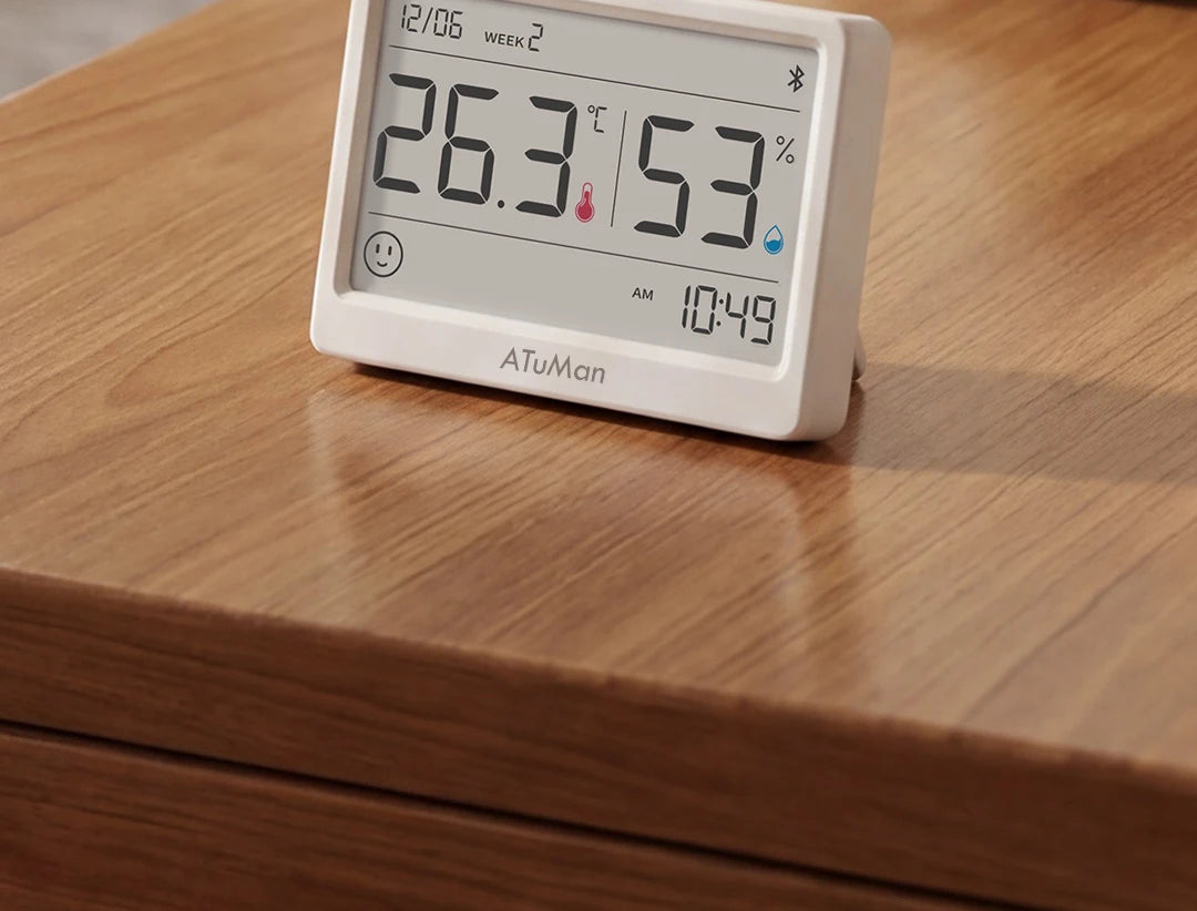 DUKA TH2 E-ink Smart Hygrometer Thermometer Home Indoor Temperature Humidity Meter Sensor Gauge Weather Station Mijia Home APP
