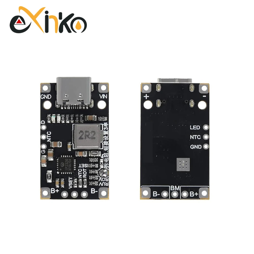 2S 3S Type-C USB BMS 15W 8.4V 12.6V 1.5A Lithium Battery Charging Boost Module With Balanced Support Fast Charge With Indicator