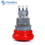 16mm Plastic Emergency Stop Switch Latching Self-locked 1NO1N Red Mushroom Head Electrical Control Push Button Switch VaneAims
