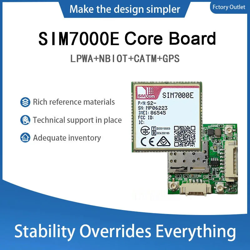 SIM7000E Mini Core Board Development SIMCOM 4G LPWA+GSM+NBIOT+CATM Module Modem Iot Wireless Module Europe/Middle East/Africa