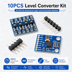 STJF 10PCS Logic Level Shifter Bi-Directional two Four-way two-way logic level transformation module