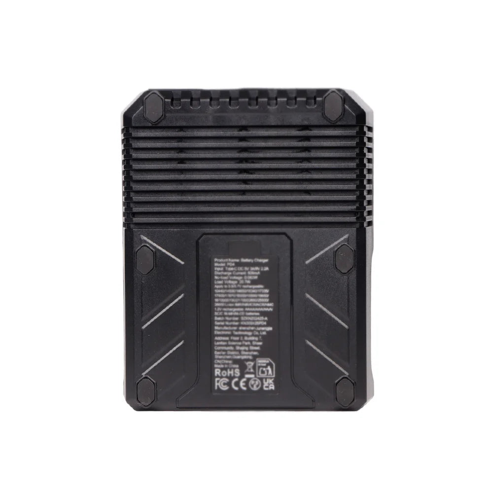 POWERKAN PD4 Smart Battery Charger with LCD Display Capacity Test for 18650 21700 26650 Li-ion Ni-MH Rechargeable Batteries