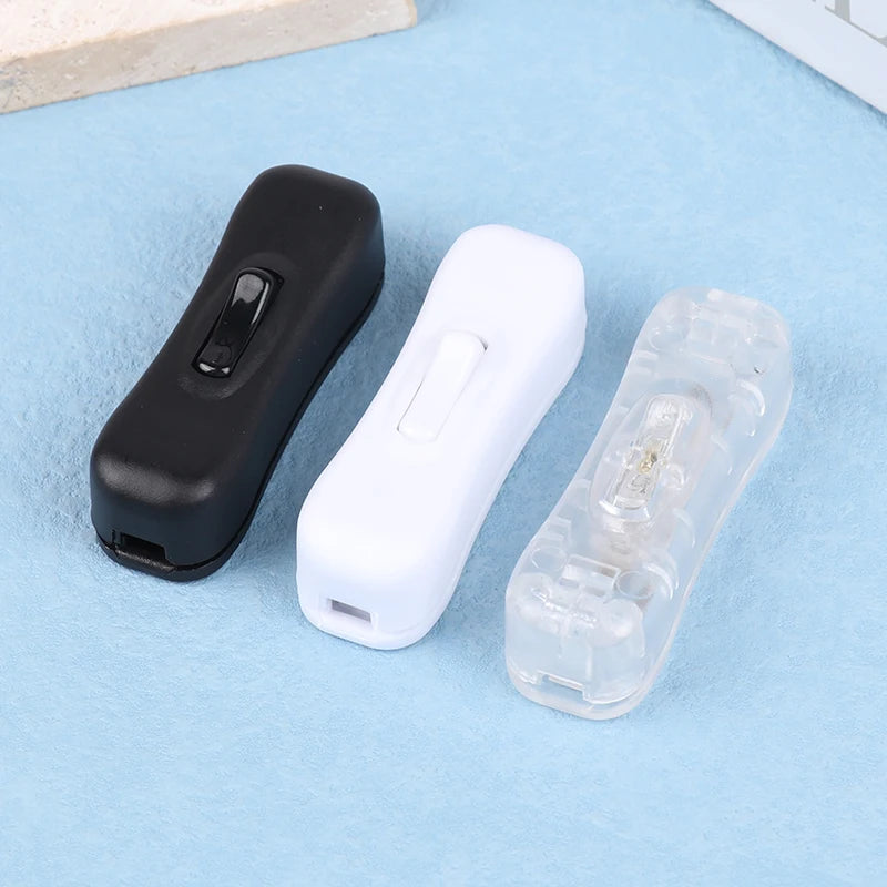 New Upgrade Bedside Lamp Switch AC 110V-250V Inline ON/OFF Table Desk Light Cord Cable Rocker Switch