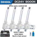 Electric Linear Actuator 24V With Hall Sensor 4PCS SYNC Control KIT MAX 8000N 100MM 200MM 300mm  500mm 1000mm Stroke