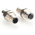 M12 Micro-C A-code 5-pin Signal Network Bulkhead Connector for Phoenix Contact Belden CAN DeviceNet NMEA2000 GPS Navigation PLC