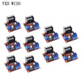 10pcs L298N Stepper Motor Driver Controller Board Dual H Bridge Module For Smart Car Power MEGA R3 Mega2560 Motor Driver Board
