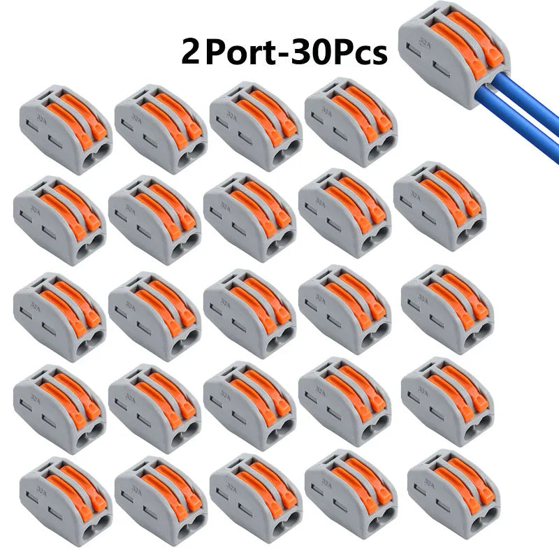 10pcs Quick Terminal Connector 212/213/214/215 Hard And Soft Wire Parallel Connector Connector Press The Wire Terminal PCT