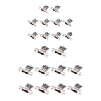 10pcs USB 3.1 Type C Socket With Screw Fixing Plate Type-C USB Jack 3.1 Type-C 2Pin 4Pin Female Connector Jack Charging Port