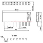 155PCS 2.54mm Single Row Pin Socket Female Header Connector Box 4/6/8/10/12/16/20/40pin PCB Board Combination Kit for Arduino