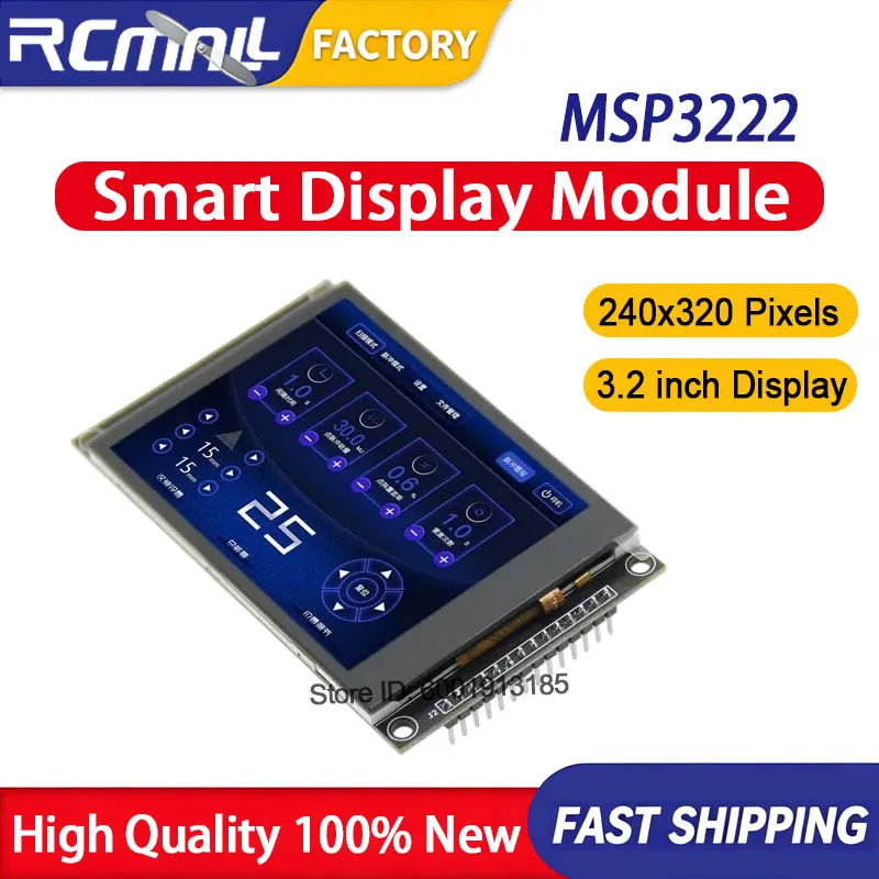 3.2 Inch SPI TFT LCD Display Module Touch Screen 240x320 IPS Panel Compatible with Arduino Raspberry Pi Home Office Setup