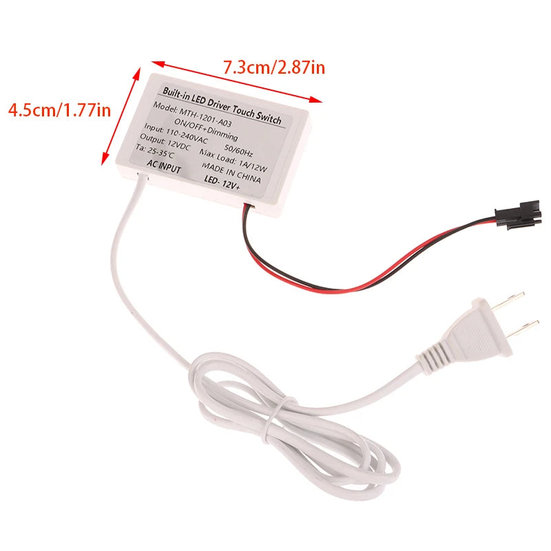 High Quality 12V 1A Bathroom Mirror Switch Touch Sensor For Led Light Mirror Headlight Bathroom Capacitance Sensor Module 1PC