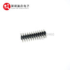 1.27mm 1.27 Double Row Male 2~40P Breakaway PCB Board Pin Header Connector Strip Pinheader 2*3/4/5/6/7/8/10/12/15/20/40p 2-50P